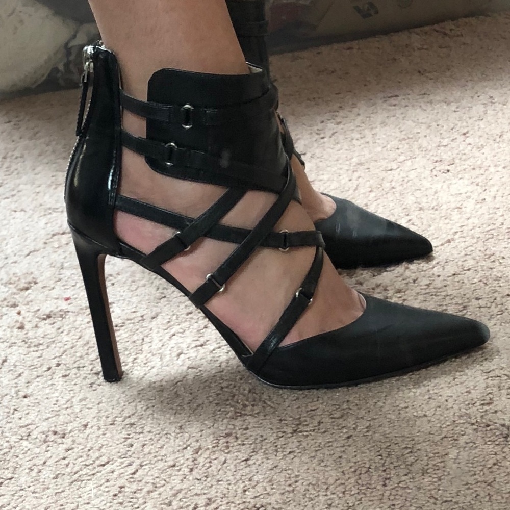 Nine West strappy heels